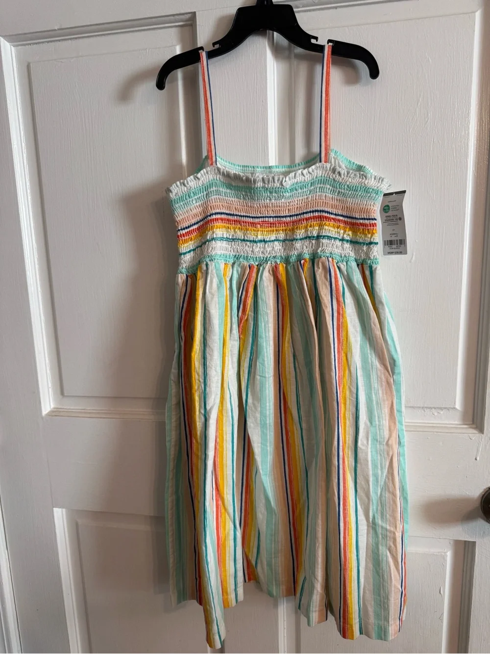 Carter's Multicolor Striped Sundress in Mint, Yellow & Coral